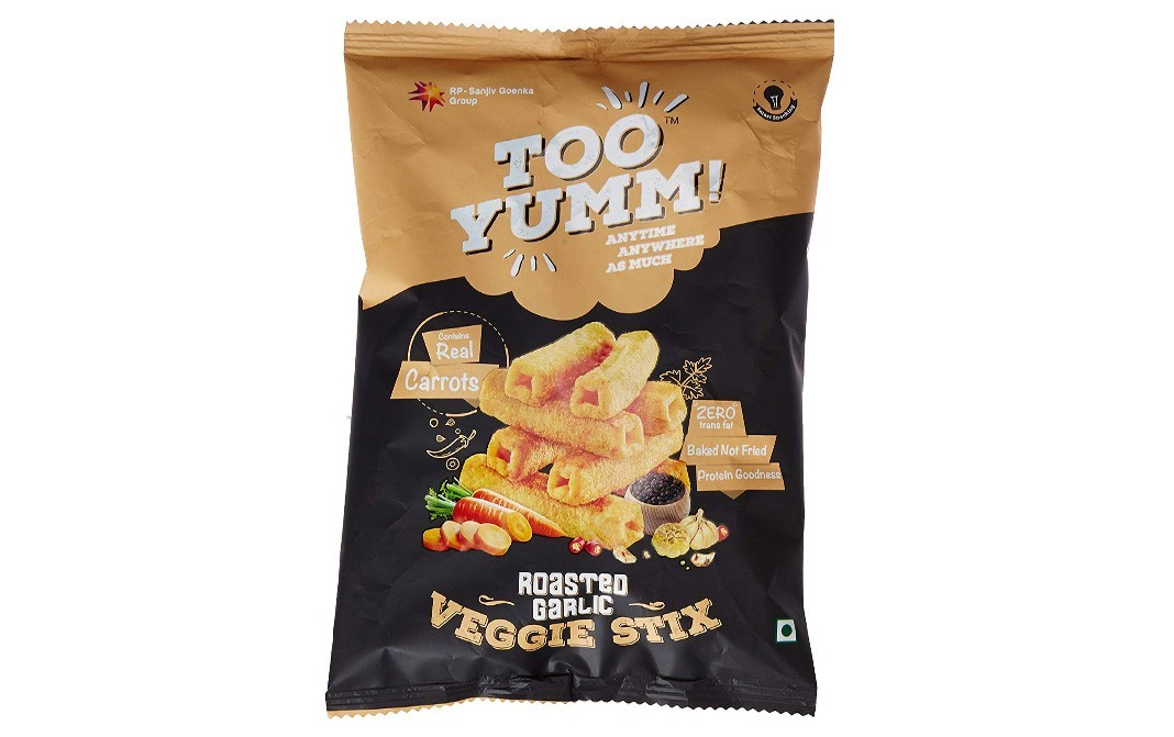 Too Yumm Roasted Garlic Veggie Stix    Pack  60 grams